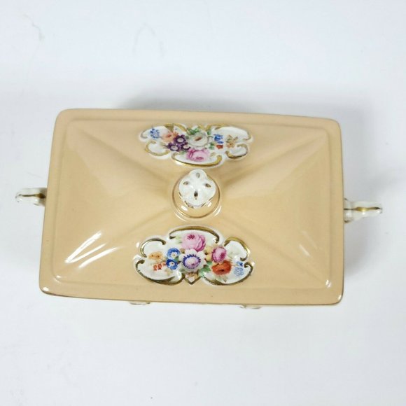 Vintage St Regis Porcelain Trinket Covered Dish - Picture 10 of 12